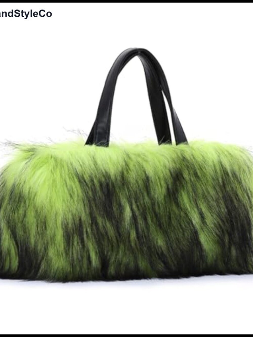 Faux Fur Tote Bag Lightweight Y2K Zip Pocket Women's Handbag